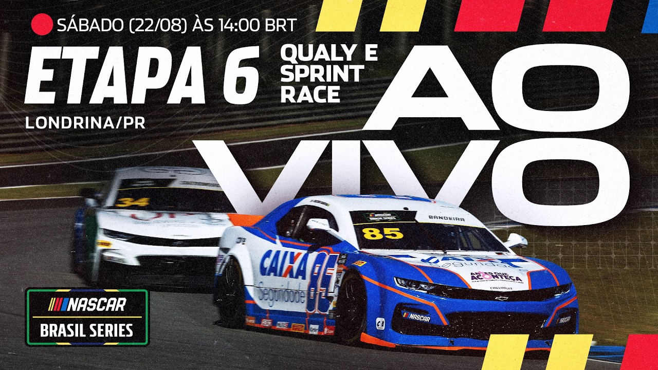 AO VIVO QUALY & SPRINT RACE - ETAPA 6 - LONDRINA/PR - NASCAR BRASIL SERIES 2026