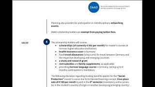 DAAD-HSP Scholarship: Free tuition, English waiver, Monthly stipends of €992 & rent subsidies.
