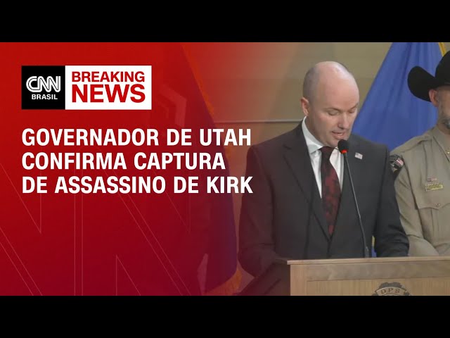 Governador de Utah confirma captura de assassino de Charlie Kirk | LIVE CNN