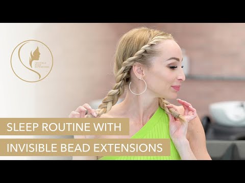 YouTube video about: How to sleep with hand tied extensions?