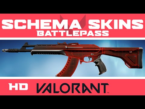 Schema VALORANT SKINS | Episode 4: Act 1 Battle Pass Skin Collection Showcase
