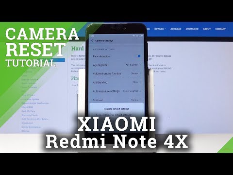 How to Restore Camera Settings in Xiaomi Redmi 4X - Default Camera Settings