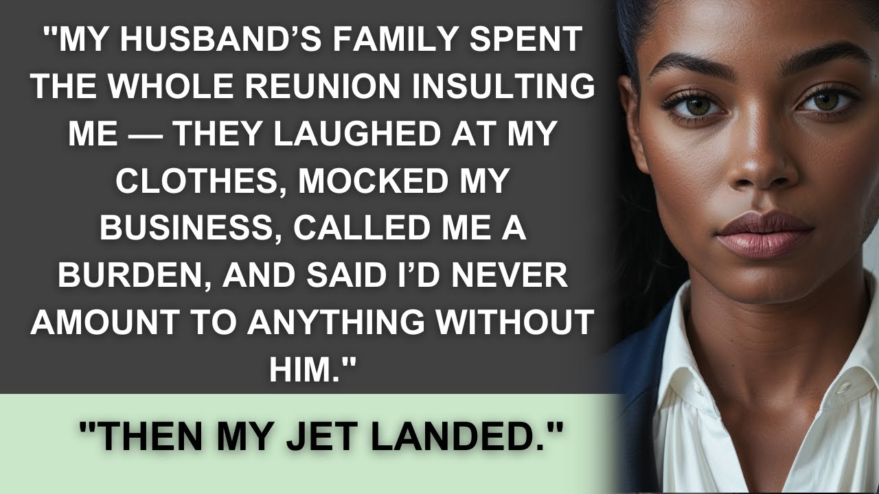 Husband Family Called Me A Failure At Reunion, Then My Private Jet Landed Outside