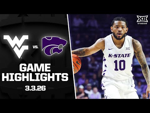 West Virginia vs. Kansas State Game Highlights | 2025-26 Big 12 Men’s Basketball
