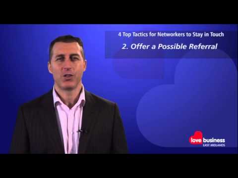 4 Top Tactics for Networkers to Stay in Touch