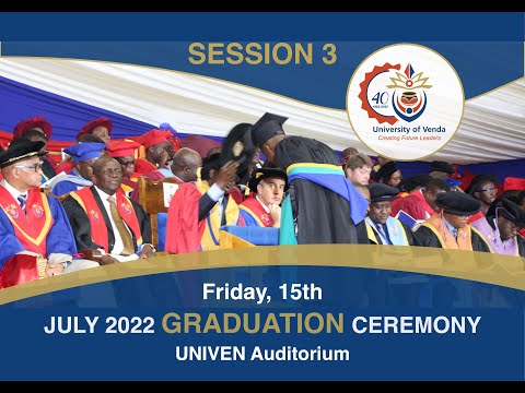 UNIVEN 2022 July Graduation Ceremony: Session 3