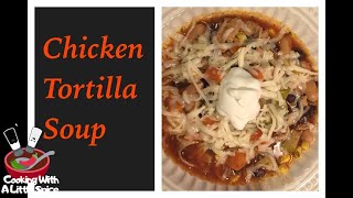 Chicken Tortilla Soup (Crockpot Recipe)