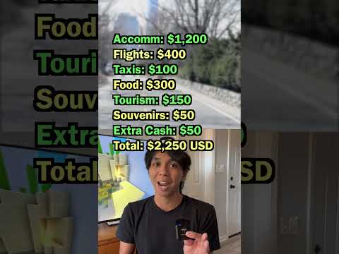Travel cost breakdown 🗽🎬 NYC and LA #TravelBudget #shorts