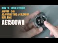 How To Set Casio AE1500 Time Date 12 24H And Dual Time Basic Settings AE1500W AE1500WH