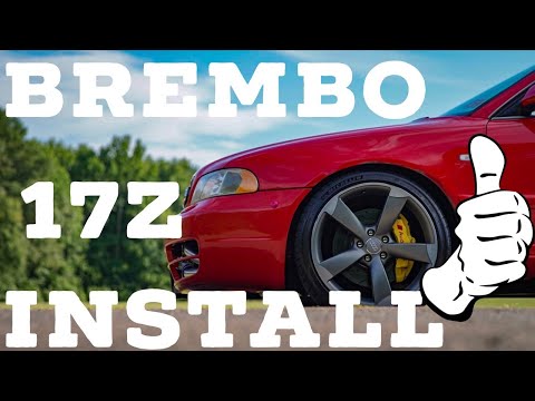Audi B5 S4 BBK Brembo 17Z Brake Install