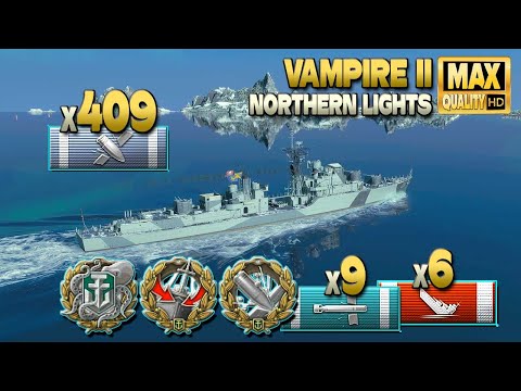 Destroyer Vampire II: Balanced random battle - World of Warships