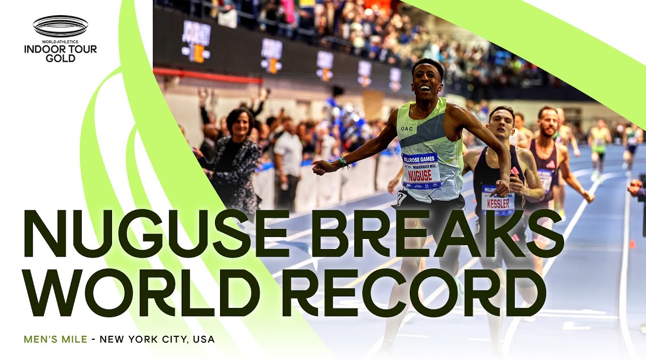 Yared Nuguse rules the Wanamaker Mile with an incredible world record 😮‍💨 | World Indoor Tour 2025