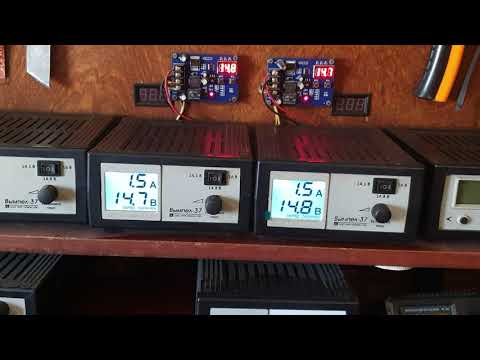 Работа с новыми аккумуляторными батареями Барс-140 а/ч-24 вольта.