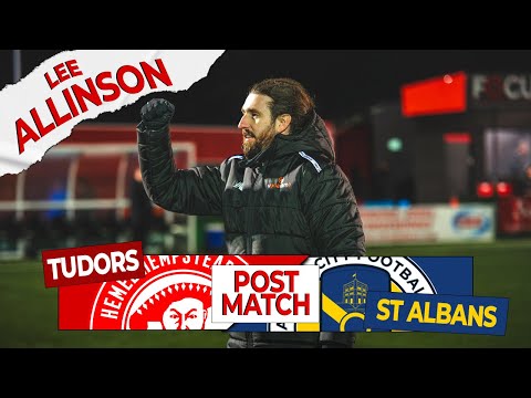 POST MATCH REACTION | Lee Allinson | Hemel Hempstead Town 2-1 St Albans City