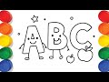 ABC Song ABC Drawing And Colouring For Kids Abcd Easydrawing