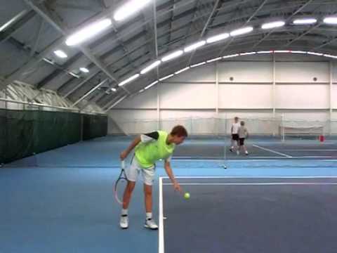 Vitek Horak, serve side view, 240 fps