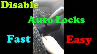 How To Enable and Disable Auto Locking Sytem On An Old 2000 Chrysler Dodge Caravan (EASY)