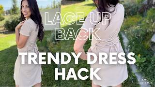 Lace Up the Back Hack for a Trendy Dress Sewing Tutorial
