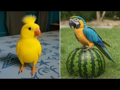 Smart And Funny Parrots Parrot Talking Videos Compilation (2025) - Cute Birds #28