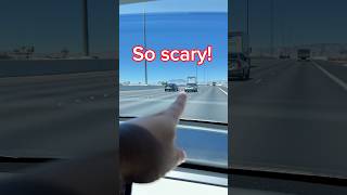 Part 1: SCARY MOMENT 😳 Girl signals for help from the highway. #truecrime #scary #rescue #highway