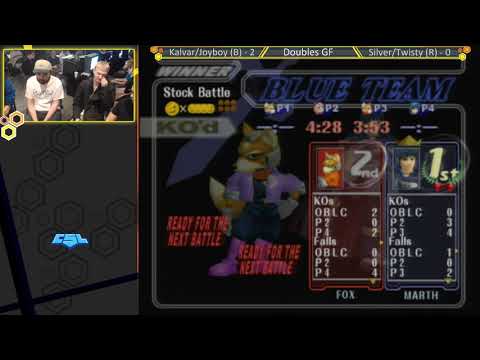 Mass Madness 26 SSBM - Joyboy/Kalvar (Blue) vs. Silver/Twisty [L] (Red) - Melee Doubles GF