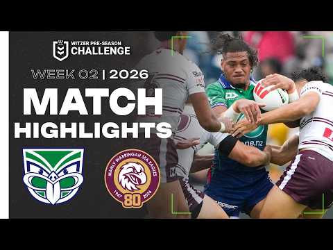 2026 Witzer Pre-season Challenge | Warriors v Sea Eagles | Match Highlights | Week 2