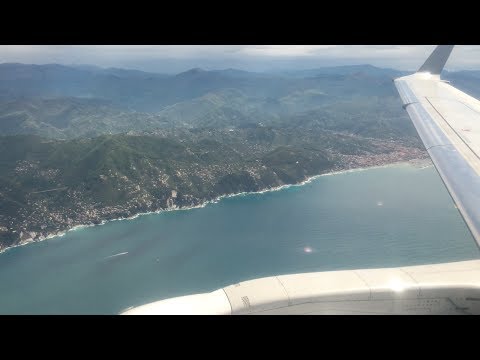 Air France HOP! Embraer E-170 Stunning Approach & Landing at Genoa Airport