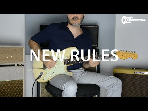 Dua Lipa - New Rules - Electric Guitar Cover by Kfir Ochaion