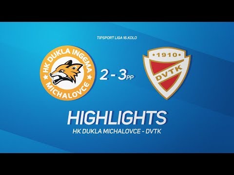 16. forduló: Dukla Michalovce - DVTK Jegesmedvék 2-3