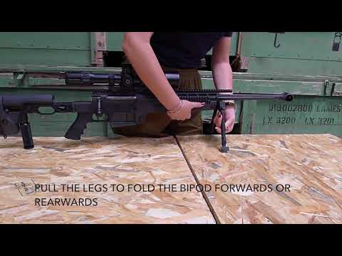 Mini Hecate II bipod setting