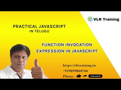 Function Invocation Expression In Javascript 28 Practical Javascript Training Telugu Tutorial