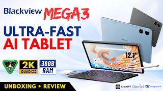 Is Blackview Mega 3 the Best Budget Tablet?  Android 15 OS - 36GB RAM + 256GB ROM | UNBOXING REVIEW