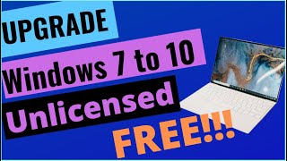 How To Upgrade Windows 7 not Genuine to Windows 10 (FREE) 2024