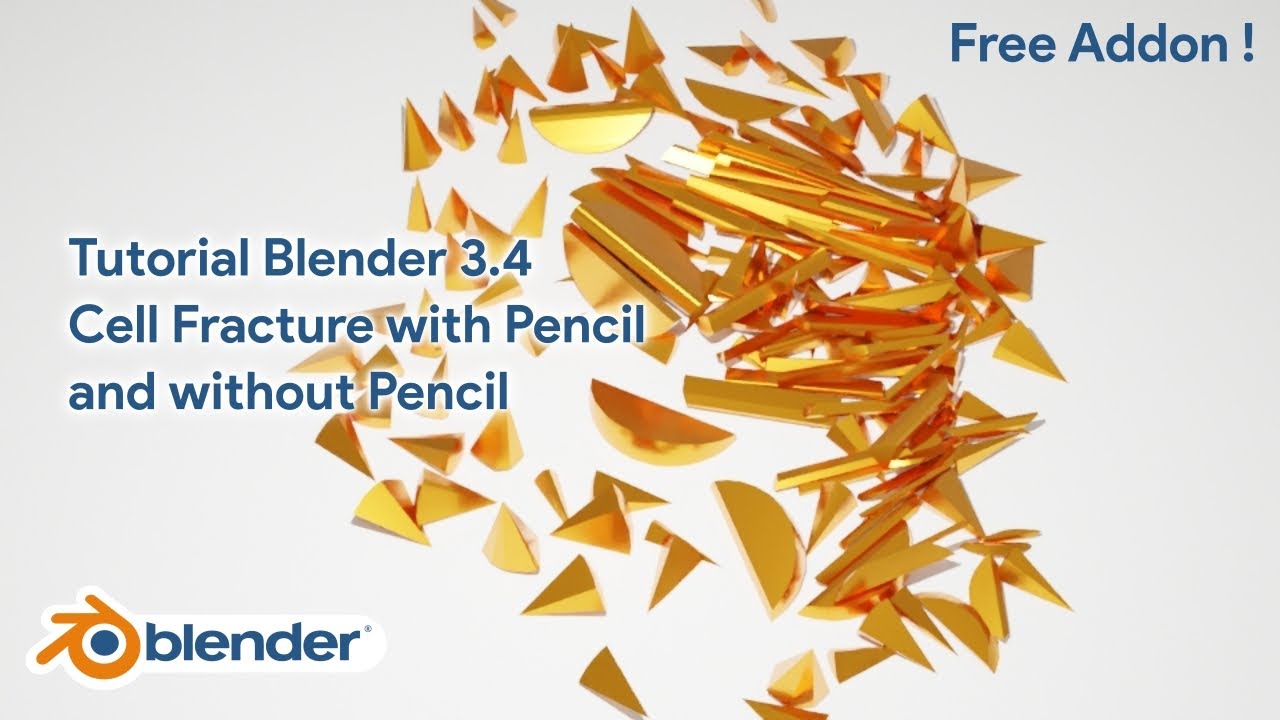 Tutorial Blender Cell Fracture with Pencil and without Pencil - Step by Step Tutorial Tutorial Blender Cell Fracture with Pencil and without Pencil - Step by Step Tutorial