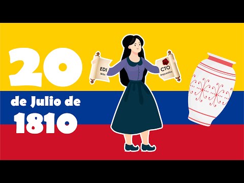 INDEPENDENCIA DE COLOMBIA para niños Resumen de 3 minutos | 20 DE JULIO de 1810