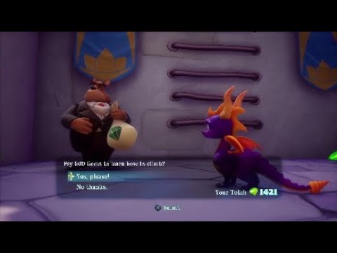 Spyro, finding the climb ability