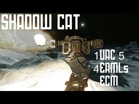 Shadow Cat Build Review - 1UAC5 + 4ERMLs + ECM - Mechwarrior Online