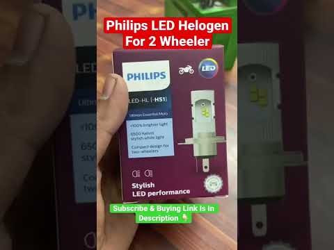 Philips LED Helogen For 2 Wheeler ! Best LED Light For Bike Activa #shorts #ledlights