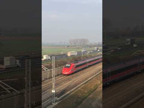 ETR500 Frecciarossa a 300 km/h sulla AV Milano - Bologna!