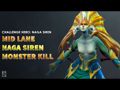 Naga Siren Mid Lane - Dota 2 All Hero Challenge