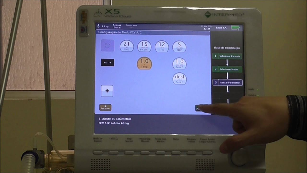 Treinamento - Utilização do Ventilador Pulmonar iX5