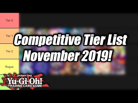 Yu-Gi-Oh! Tier List for the Competitive November 2019 Format!