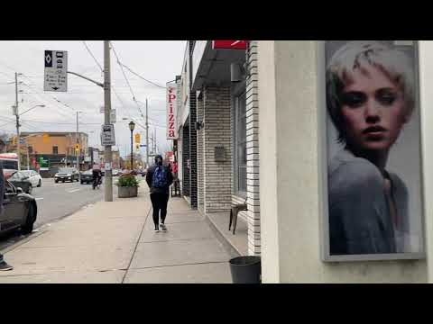 Walking Pape Avenue in East York, Toronto 11/21/2021