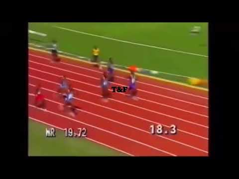 1991 New York USA Championships Men 200m Final Michael Johnson 20.31