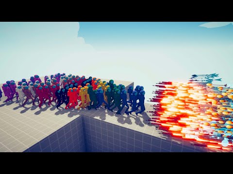 100x AMONG US UNITS vs EVERY GOD 👩‍🚀 | Totally Accurate Battle Simulator TABS