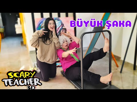 GERÇEK HAYATTA SCARY TEACHER | BÜYÜK ŞAKA | KOŞU BANDINDAN DÜŞTÜ ! EYLÜL LAL