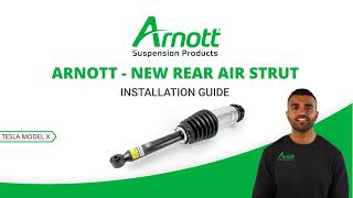 Arnott new rear air strut installation video for Tesla Model X