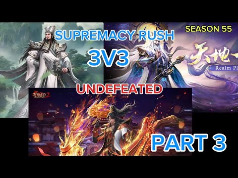 TOO OP! Undefeated Trio! Supremacy Rush Road To Emerald Part 3! Dynasty Legend 2 Gameplay