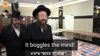 המשפיע ר' פנחס דוד בונקער - ארגון לחמי מרדכי  | R' Pinchas Dovid Bunker Visits Lachmei Mordechai