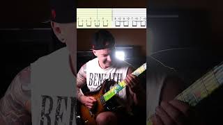 as blood runs black - in dying days screen tabs  #metalcore #deathcore #aftereffects